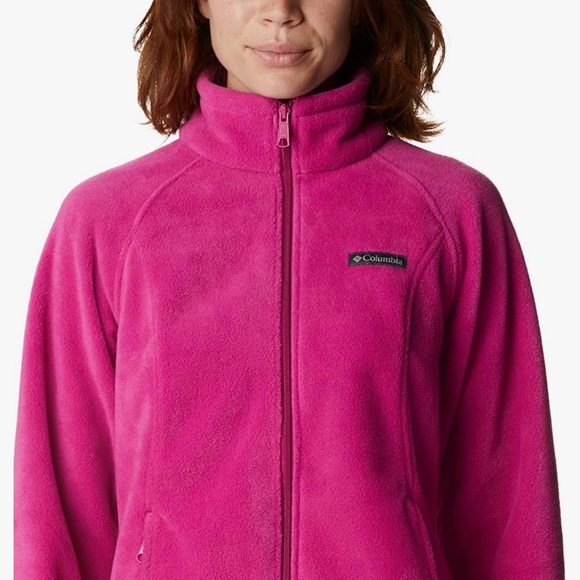 Columbia Benton Springs Fuchsia Pink Fleece Full Zip Jacket NWT - Picture 7 of 10